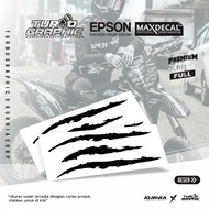 Cool Motorcycle Claw Cutting Sticker - Code 10784