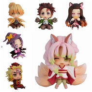 Demon Slayer Blade Anime Action Figure Q Version Cartoon kawaii Manga Statue Kimetsu no Yaiba PVC Collectible Model Doll Toys