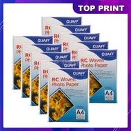10packs QUAFF RC Woven Photo Paper Size: A4 260 GSM