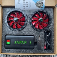 Bộ áo Điều hòa Nhật Bản cao cấp MLS 2024-Pin khủng 94.000mAh + Quạt 18V (9 cánh) Áo 2 lớp vải 3.1 dà