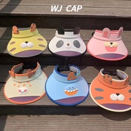 【WJ】Children's sunscreen hat Cartoon three-dimensional sunshade hat UV resistant empty top hat Summer boys and girls' hat