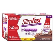 [USA]_Slim-Fast SlimFast Advanced Creamy Chocolate Ready to Drink Shakes (15 pk.) (pack of 2)