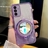 Phone Case Samsung Galaxy M55 C55 5G M52 M23 F23 M14 M34 F34 M54 Shockproof Mirror Magnetic Suction 