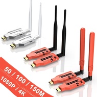 50m 100m 150m 1080p 4K Wireless HDMI Extender Audio Video Transmitter and Receiver Kit Display Adapt