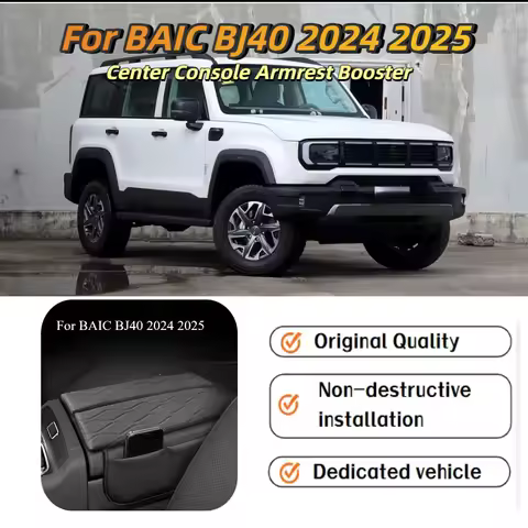 For BAIC BJ40 2024 2025 Center Console Armrest Booster Pad Protective Cover Interior Styling Modifie