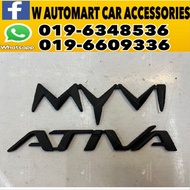 Perodua Ativa/myvi Matte Black Emblem