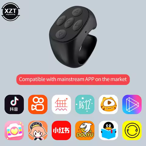 Wireless Bluetooth Mobile Selfie Lazy Artifac Tiktok Remote Control Ring Mobile Phone Bluetooth Cont
