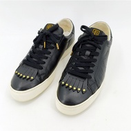 original BLACK LABEL CRESTBRIDGE fringe Leather Sneakers size 9 UK