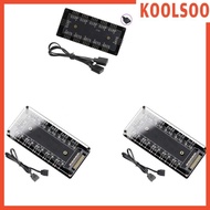 [Koolsoo] Hub with Cable,10 in 1 Power Extension Cable Adapter,Premium with HUB Power Port for Extended Motherboard Interface