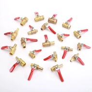 1 Point 2 Point 3 Point 4 Point Pneumatic Copper Ball Valve Pagoda Red Handle Small Ball Valve Small