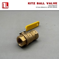 Kitz Brass Ball Valve 1/2 (20mm) to 1.00 Inch (32mm)