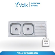 TERBAIK VOLK CAMELIA WDO12050B BAK CUCI PIRING / KITCHEN SINK KODE