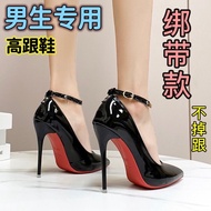 heels heels for women Plus Size High Heels Men's Wear Pseudo-43