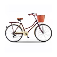 จักรยานเทอร์โบ จักรยานแม่บ้าน TURBO BICYCLE รุ่น 26" VINTAGE (จัดส่งเป็นกล่อง ประกอบแล้ว 85%)