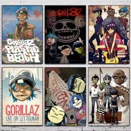 1PC Band G-Gorillaz Music Cool Poster Waterproof Wall Art Sticker For Bar Living Room Vintage Decor 