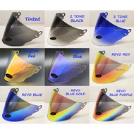 VISOR ARC RITZ - TINTED / CHROME / 2 TONE ( BLACK / BLUE ) / CRYSTAL ( RED / BLUE ) / REVO ( RED / B