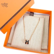 Authentic HERMES  H147992FO03  Necklace black metal Women used Direct from Japan ISEYA