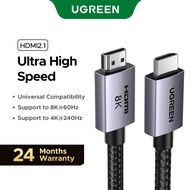 UGREEN HDMI 2.1 Cable 8K60Hz 4K240Hz Support HDR 3D Nylon Braided Cable Compatible with Laptop/PC/TV
