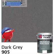 SINAR NIPPON 1 LITER 905 DARK GREY MATT METAL PAINT Micaceous Iron Oxide MIO / CAT MINYAK PINTU PAGA