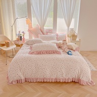 3/4in1 Bed Sheet Set Floral Flatsheet with Soft Materials Super Single/Queen/King/Super King