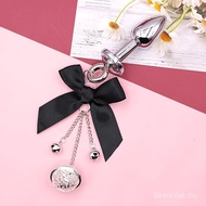 Adult Bowknot Passion Bell Anal Plug Toy Sexy Rabbit Products Female Metal Alternative