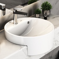 AER Washbasin Package Semi Recessed Basin CWH 14C and Brass Mixer Basin Tap SAS WX5
