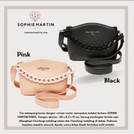 SOPHIE MARTIN Tas Selempang Wanita RESIN BLACK / PINK Sophie Martin