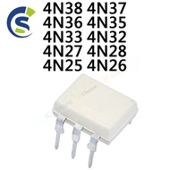 10PCS/Lot New and Original DIP-6 IC Optocoupler 4N38 4N37 4N36 4N35 4N33 4N32 4N27 4N28 4N25 4N26