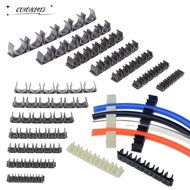 CUION1413KD Water Pipe Holder, 4mm 6mm 8mm 10mm 12mm Fixing Hose Clamp,  6 Way Gas Compressor Air Ho