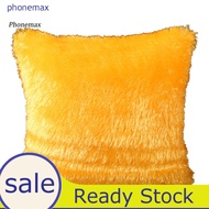 <COD> 43x43cm Soft Plush Solid Color Throw Pillow Case Cushion Cover Home Sofa Decor