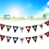 5m-Colored Triangle Flag-Flags Camping Outdoor Triangle Flag Decoration Camping Flag