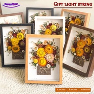 Flower Frame Shadow Box DIY Transparent Glass Transparent Wooden Shadow Flower Frame Hollow Art Box