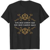 The Dice Giveth And Taketh Dungeons And Dragons T-Shirt For Men Men