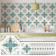 Retro Wall Tile French Tile Wall Sticker Balcony Terrace Kitchen Background Decoration Wall Sticker 