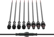 BTF-LIGHTING 3 Pin Electrical Connector 22AWG IP65 Male Female Connector 7.87in/20cm Extension Cable