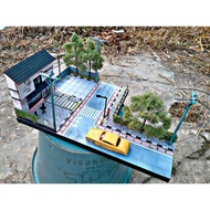 Diorama Coffee Shop V.3 Scale 1:64 Diecast Hotweels MiniGT Inno64