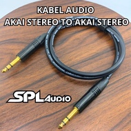 Audio Cable SPLAudio cm3000 TRS Akai Stereo 6.5mm to Akai Stereo 6.5mm - Black, 50cm