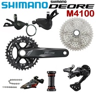 SHIMANO M4100กลุ่ม DEORE 2X10 Speed MTB M4100 170มม. 175มม. 36-26ตัน Crankset ชุดเปลี่ยนเกียร์ M4100