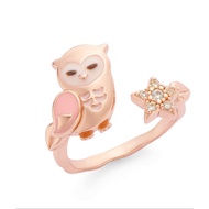 Korean Ring 16K Rose Gold Owl Glitter