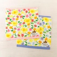 【懶熊部屋】Rilakkuma 日本正版 拉拉熊 懶懶熊 水彩花漾系列 花卉 手巾 小方巾 擦手巾