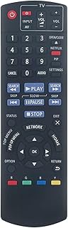 AULCMEET N2QAYB000734 Replacement Remote Control Compatible with Panasonic Blu Ray/DVD/CD 1080P Reco