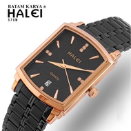 Halei Watch 570 M - Jam Tangan Halei Pria Original Rantai Stainless