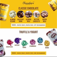 CHOCOLATE SEDAP CHOCODAPS 100g chocolate kacang - almond milk Chocolate Tempatan Kacang badam