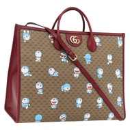 GUCCI GUCCI × Doraemon Micro GG Supreme Bag PVC 2way Beige 653952 Auth 149861SM