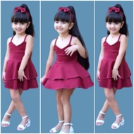 ◄❦☊Girl's Kid's Birthday Dress with free turban for 2-5 years old1