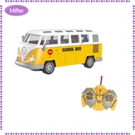 Miffer RC Car Remote Control Bus 1/30 4 Channel for Gifts Simulation Educational School Bus Model El