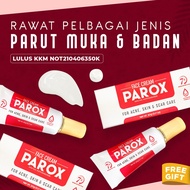 Krim jerawat parox, krim jeragat, ubat parut kudis, ubat parut jerawat, ubat parut luka + gift