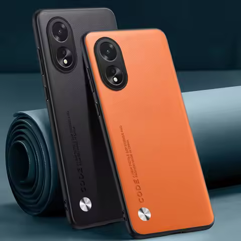 Cover OPPO Luxury PU Leather Case For A58 4G Back Matte TPU Silicone Shockproof Full Protection Phon
