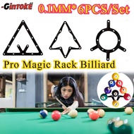 1SET/6PCS 8/9Ball Triangular Billiard Ball Rack Round Billiard Ball/ Magic Ball Rack/ 9 Magic Billia