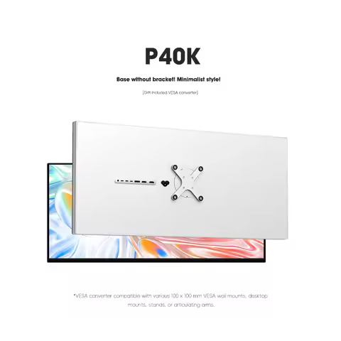 Kuycon P40K 5k Monitor 40 Inch Big Screen Computer Desktop Monitor for Professional Studio & Control